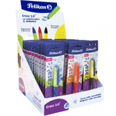 PELIKAN ERASE 2.0 PENNA ROLLER CANCELLABILE DISPLAY 60 PENNE   36 BLISTER REFILL COL.ASS.