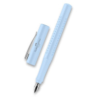 Faber castell penna stilografica grip 2010 sky blue collection punta media