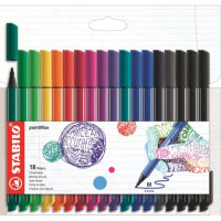 Stabilo point max fineliner astuccio 18 colori assortiti 48818-01