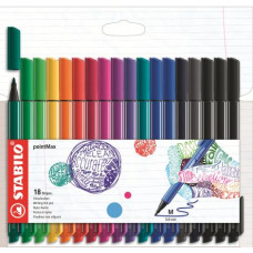 STABILO POINT MAX FINELINER ASTUCCIO 18 COLORI ASSORTITI 48818-01