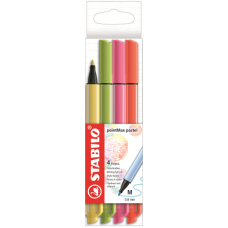 STABILO POINT MAX FINELINER ASTUCCIO 4 COLORI PASTELLO