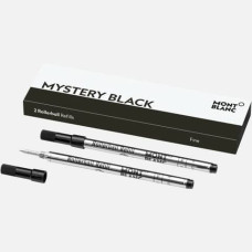 REFILL PER PENNE ROLLER MONTBLANC PUNTA FINE - NERO - CONF. 2 PEZZI