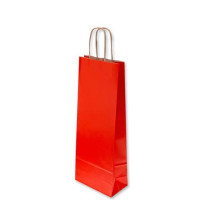 Florio borsa in carta portabottiglia rosso 14x9x40 conf. 25