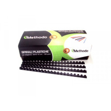 SPIRALI PER RILEGATURA IN PLASTICA MM 22 NERO