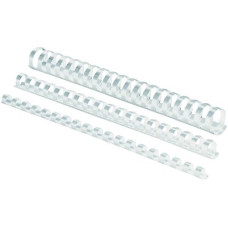 SPIRALI PER RILEGATURA IN PLASTICA TONDO 14 RILEGA 80-100 FOGLI BIANCO