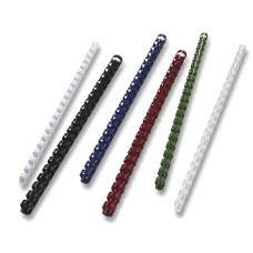 SPIRALI PLASTICA 16MM NERO CONF 100 PZ