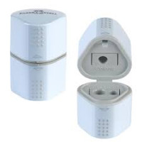 Faber castell temperamatite trio grip sky blue 10 pezzi