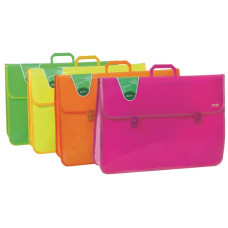 ORNA VALIGETTA SOFFIETTO FLUO PICCOLA 57X37 CM FLUO COLORI ASSORTITI