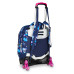 SEVEN JACK TROLLEY 3 RUOTE ZAINO SGANCIABILE GLOOMY HEART