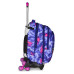 SEVEN JACK TROLLEY 3 RUOTE ZAINO SGANCIABILE SHADY DYE GIRL