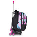SEVEN JACK TROLLEY 3 RUOTE ZAINO SGANCIABILE QUICK GRAFFITI GIRL