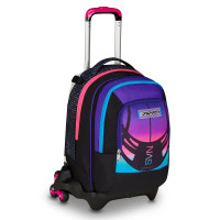 SEVEN JACK TROLLEY 3 RUOTE ZAINO DETACH NUANCED GIRL