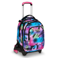 SEVEN JACK TROLLEY 3 RUOTE ZAINO DETACH WRITE DOWN GIRL