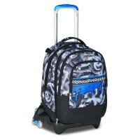 SEVEN JACK TROLLEY 3 RUOTE ZAINO SGANCIABILE QUICK GRAFFITI BOY