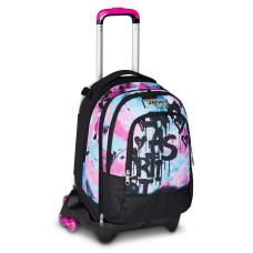 SEVEN JACK TROLLEY 3 RUOTE ZAINO SGANCIABILE QUICK GRAFFITI GIRL