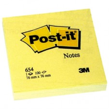 3M 654 POST-IT GIALLO 76X76 CLASSICO