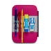 SEVEN SPEED PAD ASTUCCIO COMPLETO LAVABILE FLUO ZIPLY