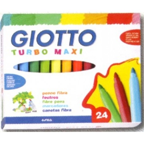 Pennarelli Giotto Turbo Color - Colori a Spirito - 12 pezzi
