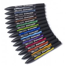 WN BRUSHMARKER PENNARELLO 2 PUNTE COLORE R455 RUBY