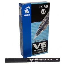 PILOT HI/TECPOINT V5 ROLLER CONF.12 PEZZI NERO