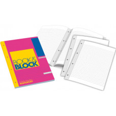 BLASETTI BOOK-BLOCK NOTES FORATI A4 QUADRETTO 5 MM CON MARGINE  CONF.5 PZ