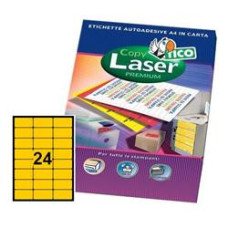 SCAT.1680 ETICHETTE LASER 70X36 ARANCIO FLUORESCENTE
