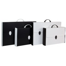 VALIGETTA POLIONDA BLACK AND WHITE 28*38*8 1 CHIUSURA