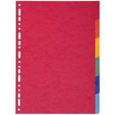 EXACOMPTA INTERCALARE 12 TASTI FORMATO A4 COLORI VIVACI