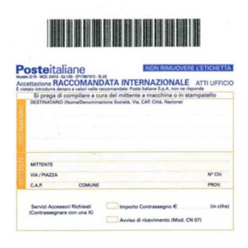 Raccomandata Internazionale Tempi Di Consegna - alidling