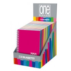 ONECOLOR QUADERNO PPL A SPIRALE A6 RIGHE DISPLAY 14 PZ. COLORI ASSORTITI