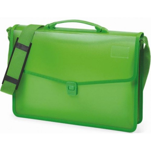 NIJI CARTELLA IN PP CON TRACOLLA 38*27*8 VERDE