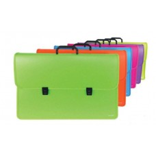 VALIGETTA PPL CON MANICO 52X37 A SOFFIETTO COLORI FLUO