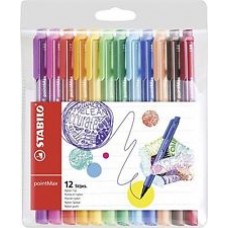 STABILO POINT MAX FINELINER PREMIUM ASTUCCIO 12 COLORI