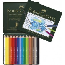 FABER CASTELL ALBRECHT DURER MATITE ACQUARELLABILI PER ARTISTI ASTUCCIO METALLO 24 MATITE