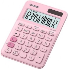 CASIO MS-20UC CALCOLATRICE TAVOLO 12 CIFRE ROSA PASTELLO