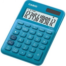 CASIO MS-20UC CALCOLATRICE TAVOLO 12 CIFRE BLU