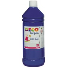 DECO TEMPERA FLACONE 500ML. BLU OLTREMARE