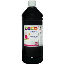 DECO TEMPERA FLACONE 500ML. NERO