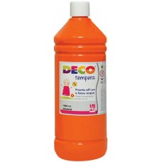 DECO TEMPERA FLACONE 1 LITRO ARANCIO