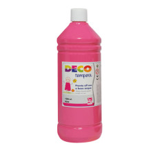 DECO TEMPERA FLACONE 1 LITRO ROSA