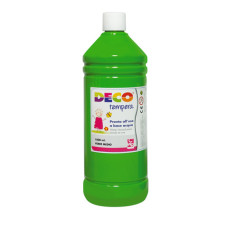 DECO TEMPERA FLACONE 1 LITRO VERDE MEDIO