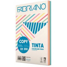 FABRIANO COPY TINTA A4 200GR CARTONCINO 5 COLORI TENUI 100 FOGLI