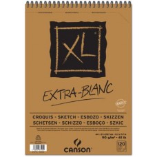 CANSON ALBUM XL EXTRA BIANCO A3 SPIRALATO 120FF 90GR