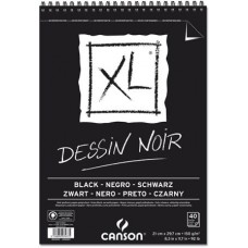 CANSON ALBUM XL NERO A4 40FF 150GR DESSIN NOIR SPIRALE