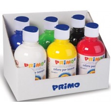 PRIMO COLORE X TESSUTO 6 COLORI ASSORTITI BOTTIGLIA 300ML.