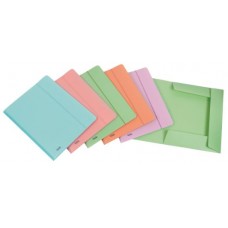 FAVORIT PASTEL  24*33  CARTELLINA CON ELASTICO IN PLASTICA PPL DORSO 1 CM. COLORI ASSORTITI