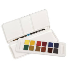 ACQUERELLI DALER ROWNEY AQUAFINE TRAVEL SET 12 COLORI ASSORTITI CON PENNELLO