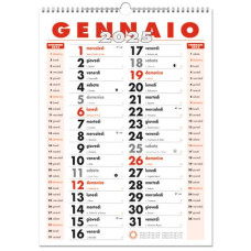 CALENDARIO DA MURO 2024 OLANDESE SPIRALATO 30X40CM
