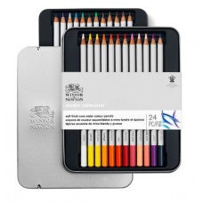 WINSOR NEWTON STUDIO COLLECTION SCATOLA METALLO 24 MATITE ACQUARELLABILI