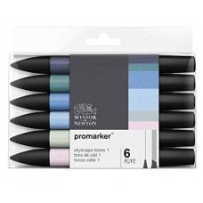 WN PROMARKER PENNARELLO SET 6 COLORI SKYSCAPE TONI CIELO